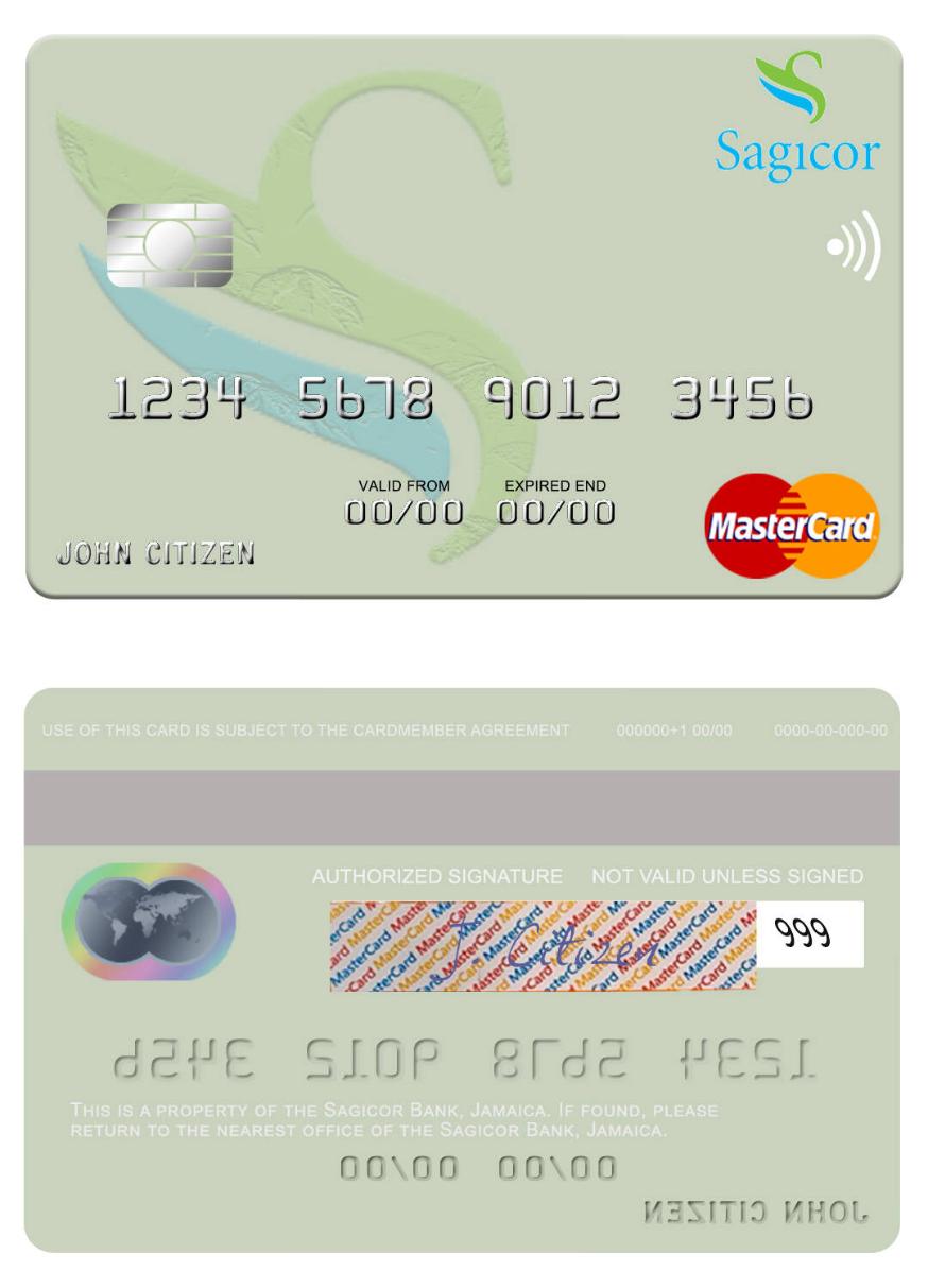 Jamaica Sagicor Bank mastercard